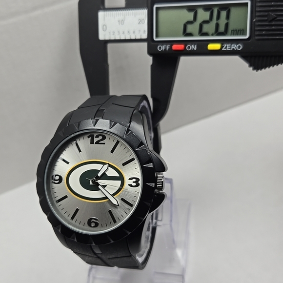 Green Bay Packers Game Time Watch Mens Black Band New Battery NFL Fan Gift - Picture 5 of 9